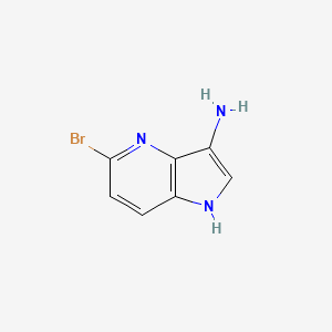 molecular formula C7H6BrN3 B3218669 5-bromo-1H-pyrrolo[3,2-b]pyridin-3-amine CAS No. 1190311-18-2