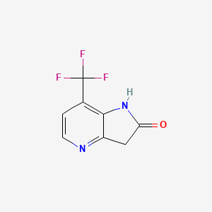 molecular formula C8H5F3N2O B3218687 7-Trifluoromethyl-4-aza-2-oxindole CAS No. 1190311-33-1