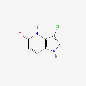 molecular formula C7H5ClN2O B3218726 3-Chloro-1H-pyrrolo[3,2-b]pyridin-5-ol CAS No. 1190311-73-9