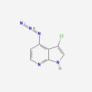 molecular formula C7H4ClN5 B3218732 4-Azido-3-chloro-7-azaindole CAS No. 1190311-83-1