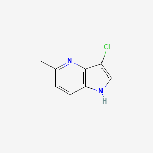 molecular formula C8H7ClN2 B3218751 3-chloro-5-methyl-1H-pyrrolo[3,2-b]pyridine CAS No. 1190312-07-2