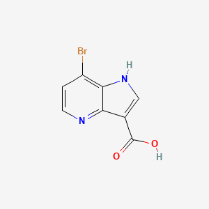 molecular formula C8H5BrN2O2 B3218782 7-bromo-1H-pyrrolo[3,2-b]pyridine-3-carboxylic acid CAS No. 1190312-26-5