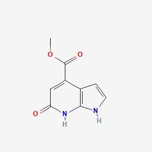 molecular formula C9H8N2O3 B3218802 Methyl 6-hydroxy-1H-pyrrolo[2,3-b]pyridine-4-carboxylate CAS No. 1190312-46-9