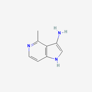 molecular formula C8H9N3 B3218817 4-methyl-1H-pyrrolo[3,2-c]pyridin-3-amine CAS No. 1190312-55-0