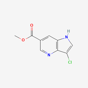 molecular formula C9H7ClN2O2 B3218835 methyl 3-chloro-1H-pyrrolo[3,2-b]pyridine-6-carboxylate CAS No. 1190312-70-9