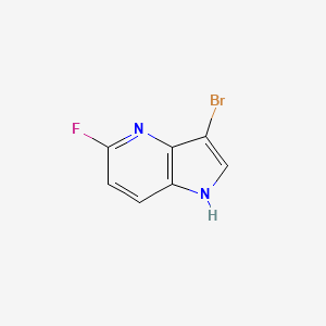 molecular formula C7H4BrFN2 B3218849 3-bromo-5-fluoro-1H-pyrrolo[3,2-b]pyridine CAS No. 1190313-12-2