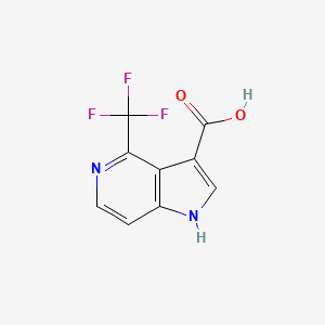 molecular formula C9H5F3N2O2 B3218866 4-(trifluoromethyl)-1H-pyrrolo[3,2-c]pyridine-3-carboxylic acid CAS No. 1190313-29-1