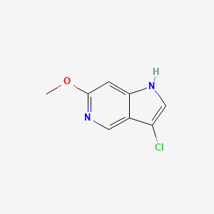 molecular formula C8H7ClN2O B3218882 3-chloro-6-methoxy-1H-pyrrolo[3,2-c]pyridine CAS No. 1190313-32-6