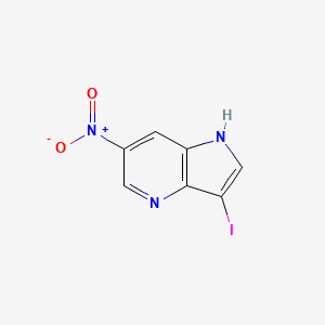 molecular formula C7H4IN3O2 B3218902 3-Iodo-6-nitro-4-azaindole CAS No. 1190313-51-9