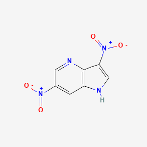 molecular formula C7H4N4O4 B3218910 3,6-Dinitro-4-azaindole CAS No. 1190313-68-8