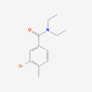 molecular formula C12H16BrNO B321894 3-bromo-N,N-diethyl-4-methylbenzamide 