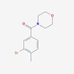 molecular formula C12H14BrNO2 B321895 4-(3-Bromo-4-methylbenzoyl)morpholine 