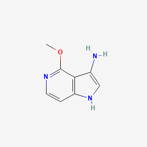 molecular formula C8H9N3O B3218962 4-methoxy-1H-pyrrolo[3,2-c]pyridin-3-amine CAS No. 1190314-21-6