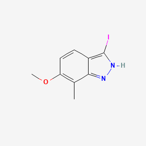 molecular formula C9H9IN2O B3219003 3-Iodo-6-methoxy-7-methyl-1H-indazole CAS No. 1190314-50-1