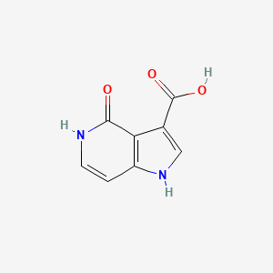 molecular formula C8H6N2O3 B3219005 4-Hydroxy-1H-pyrrolo[3,2-c]pyridine-3-carboxylic acid CAS No. 1190314-55-6
