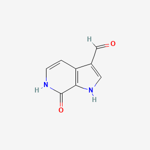 molecular formula C8H6N2O2 B3219010 7-Hydroxy-1H-pyrrolo[2,3-c]pyridine-3-carbaldehyde CAS No. 1190314-56-7