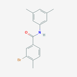 molecular formula C16H16BrNO B321903 3-bromo-N-(3,5-dimethylphenyl)-4-methylbenzamide 