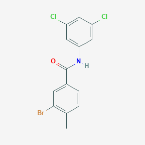 molecular formula C14H10BrCl2NO B321904 3-bromo-N-(3,5-dichlorophenyl)-4-methylbenzamide 