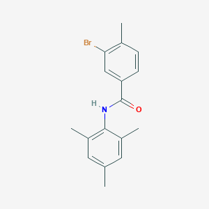 molecular formula C17H18BrNO B321907 3-bromo-N-mesityl-4-methylbenzamide 