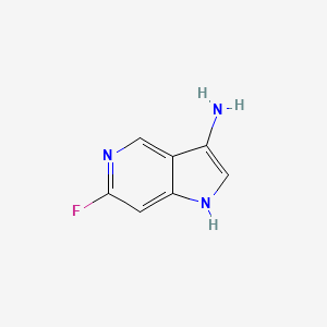 molecular formula C7H6FN3 B3219076 3-Amino-6-fluoro-5-azaindole CAS No. 1190315-02-6