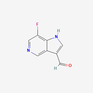 molecular formula C8H5FN2O B3219098 7-Fluoro-1H-pyrrolo[3,2-c]pyridine-3-carbaldehyde CAS No. 1190315-32-2