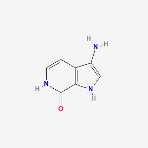 molecular formula C7H7N3O B3219111 3-Amino-1H-pyrrolo[2,3-c]pyridin-7-ol CAS No. 1190315-43-5