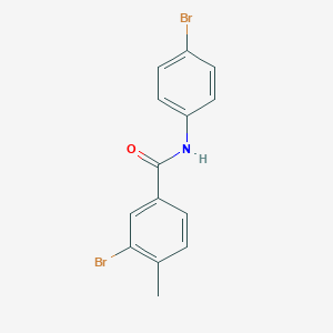 molecular formula C14H11Br2NO B321913 3-bromo-N-(4-bromophenyl)-4-methylbenzamide 