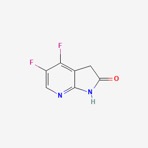 molecular formula C7H4F2N2O B3219138 2h-Pyrrolo[2,3-b]pyridin-2-one,4,5-difluoro-1,3-dihydro- CAS No. 1190315-56-0