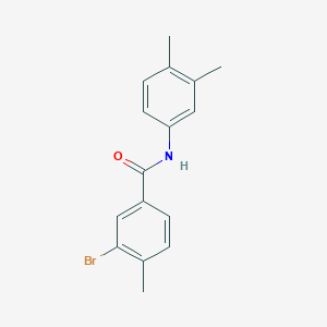 molecular formula C16H16BrNO B321914 3-bromo-N-(3,4-dimethylphenyl)-4-methylbenzamide 