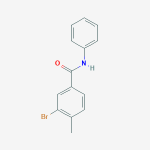 molecular formula C14H12BrNO B321917 3-bromo-4-methyl-N-phenylbenzamide 