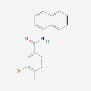molecular formula C18H14BrNO B321918 3-bromo-4-methyl-N-(naphthalen-1-yl)benzamide 