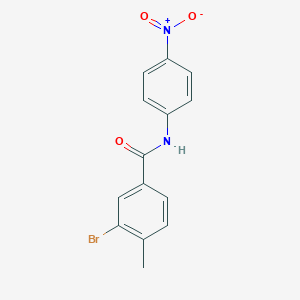 molecular formula C14H11BrN2O3 B321920 3-bromo-4-methyl-N-(4-nitrophenyl)benzamide 