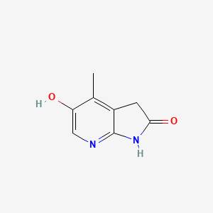 molecular formula C8H8N2O2 B3219215 2h-Pyrrolo[2,3-b]pyridin-2-one,1,3-dihydro-5-hydroxy-4-methyl- CAS No. 1190316-54-1