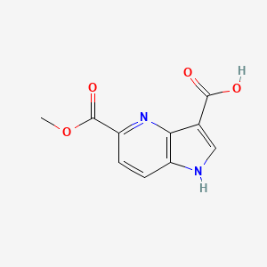 molecular formula C10H8N2O4 B3219220 5-Methoxycarbonyl-4-azaindole-3-carboxylic acid CAS No. 1190316-66-5