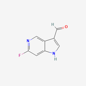 molecular formula C8H5FN2O B3219228 6-fluoro-1H-pyrrolo[3,2-c]pyridine-3-carbaldehyde CAS No. 1190316-69-8