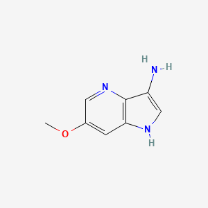 molecular formula C8H9N3O B3219246 6-methoxy-1H-pyrrolo[3,2-b]pyridin-3-amine CAS No. 1190316-76-7