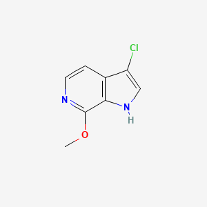 molecular formula C8H7ClN2O B3219248 3-chloro-7-methoxy-1H-pyrrolo[2,3-c]pyridine CAS No. 1190316-83-6