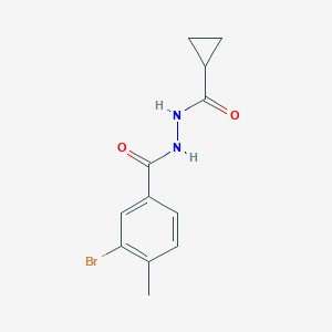 molecular formula C12H13BrN2O2 B321925 3-bromo-N'-(cyclopropylcarbonyl)-4-methylbenzohydrazide 