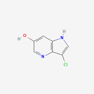 molecular formula C7H5ClN2O B3219251 3-chloro-1H-pyrrolo[3,2-b]pyridin-6-ol CAS No. 1190316-89-2
