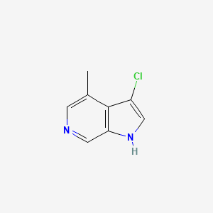 molecular formula C8H7ClN2 B3219254 3-chloro-4-methyl-1H-pyrrolo[2,3-c]pyridine CAS No. 1190316-94-9