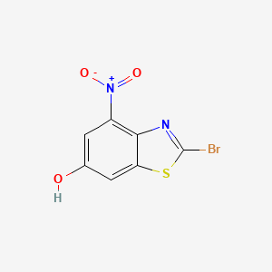 molecular formula C7H3BrN2O3S B3219285 2-Bromo-6-hydroxy-4-nitrobenzothiazole CAS No. 1190317-29-3