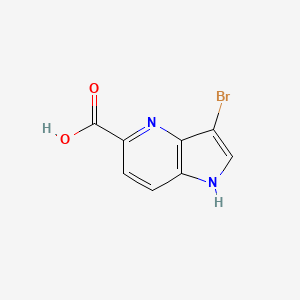 molecular formula C8H5BrN2O2 B3219286 3-Bromo-1H-pyrrolo[3,2-b]pyridine-5-carboxylic acid CAS No. 1190317-33-9