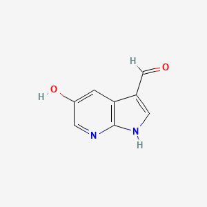 molecular formula C8H6N2O2 B3219289 5-Hydroxy-7-azaindole-3-carbaldehyde CAS No. 1190317-35-1
