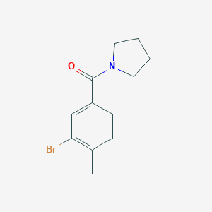 molecular formula C12H14BrNO B321929 1-(3-Bromo-4-methylbenzoyl)pyrrolidine 