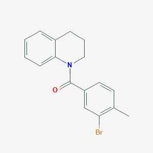 molecular formula C17H16BrNO B321930 1-(3-Bromo-4-methylbenzoyl)-1,2,3,4-tetrahydroquinoline 