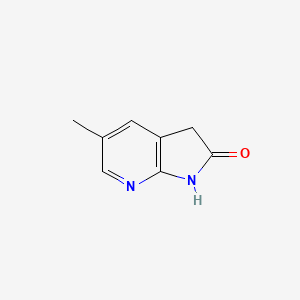molecular formula C8H8N2O B3219305 5-Methyl-1H-pyrrolo[2,3-b]pyridin-2(3H)-one CAS No. 1190317-46-4