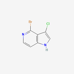 molecular formula C7H4BrClN2 B3219310 4-bromo-3-chloro-1H-pyrrolo[3,2-c]pyridine CAS No. 1190317-51-1