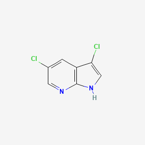 molecular formula C7H4Cl2N2 B3219316 3,5-dichloro-1H-pyrrolo[2,3-b]pyridine CAS No. 1190317-53-3