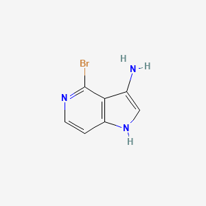 molecular formula C7H6BrN3 B3219325 4-bromo-1H-pyrrolo[3,2-c]pyridin-3-amine CAS No. 1190317-68-0