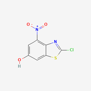molecular formula C7H3ClN2O3S B3219331 2-Chloro-6-hydroxy-4-nitrobenzothiazole CAS No. 1190317-71-5